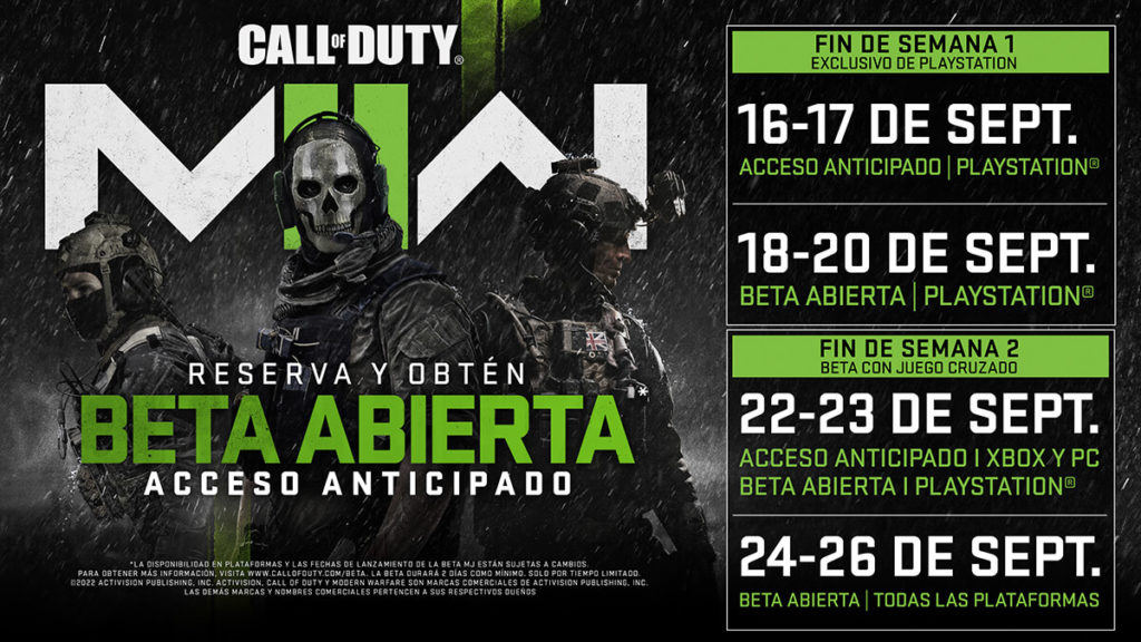 Activision anuncia el evento Call of Duty Next 3 call of duty beta abierta