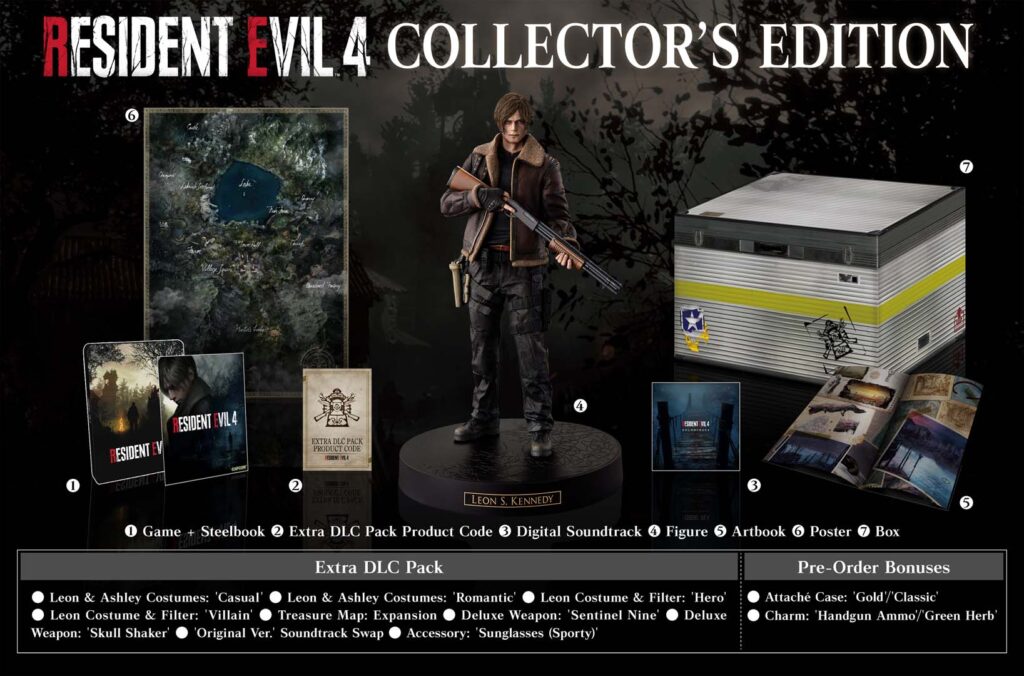 El Resident Evil Showcase asusta con nuevos detalles sobre Resident Evil 8 RE4 Collectors Edition Contents
