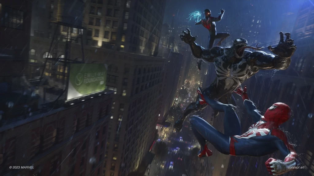 Marvel’s Spider-Man 2 ya tiene fecha de lanzamiento y de pre-orden 6 marvels spider man 2 concept art 1 comicgeek