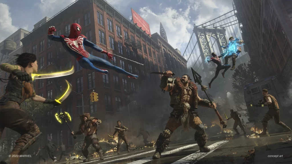 Marvel’s Spider-Man 2 ya tiene fecha de lanzamiento y de pre-orden 7 marvels spider man 2 concept art 2 comicgeek