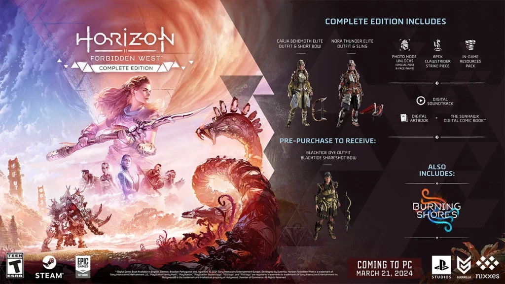 Prepara tu PC para Horizon Forbidden West Complete Edition 4 horizon forbidden west complete edition contenido